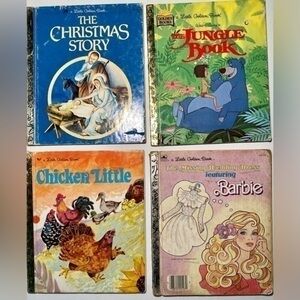 10 VINTAGE LITTLE GOLDEN CHILDREN’S BOOKS